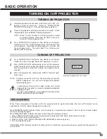 Предварительный просмотр 19 страницы Canon LV-7355 Owner'S Manual