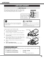 Предварительный просмотр 37 страницы Canon LV-7355 Owner'S Manual