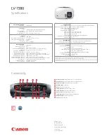 Preview for 2 page of Canon LV-7380 Specifications