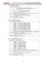 Предварительный просмотр 25 страницы Canon LV-7392A Command List