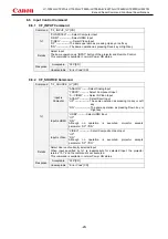 Предварительный просмотр 26 страницы Canon LV-7392A Command List