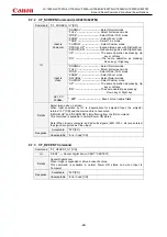 Предварительный просмотр 30 страницы Canon LV-7392A Command List