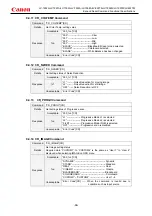 Preview for 50 page of Canon LV-7392A Command List