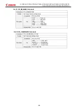 Предварительный просмотр 51 страницы Canon LV-7392A Command List