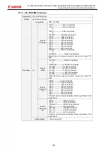 Предварительный просмотр 56 страницы Canon LV-7392A Command List