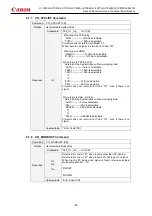 Предварительный просмотр 57 страницы Canon LV-7392A Command List