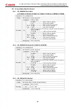 Предварительный просмотр 58 страницы Canon LV-7392A Command List