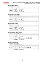 Предварительный просмотр 59 страницы Canon LV-7392A Command List