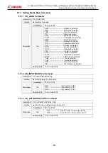 Предварительный просмотр 64 страницы Canon LV-7392A Command List