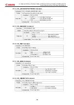 Предварительный просмотр 65 страницы Canon LV-7392A Command List