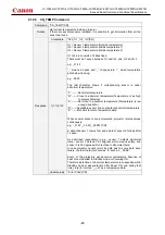 Предварительный просмотр 73 страницы Canon LV-7392A Command List