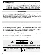 Preview for 2 page of Canon LV-7525 Owner'S Manual