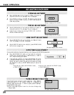 Предварительный просмотр 20 страницы Canon LV-7545 Owner'S Manual