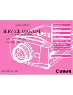 Preview for 1 page of Canon LV-7545U Service Manual