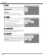 Предварительный просмотр 40 страницы Canon LV-7555 Owner'S Manual