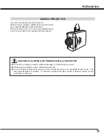 Предварительный просмотр 11 страницы Canon LV-7565 Owner'S Manual