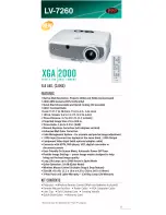 Предварительный просмотр 5 страницы Canon LV-7575 Brochure & Specs