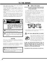 Предварительный просмотр 2 страницы Canon LV-7575 User Manual