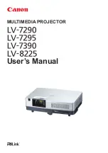 Preview for 1 page of Canon LV-8225 User Manual