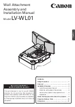 Preview for 13 page of Canon LV-8235 UST Assembly And Installation Manual