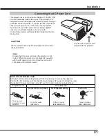 Предварительный просмотр 21 страницы Canon LV-8235 User Manual