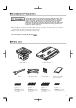 Preview for 13 page of Canon LV-CL20 Assembly And Installation Manual