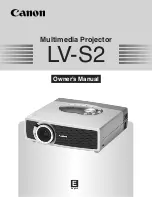 Canon LV-S2 Owner'S Manual preview