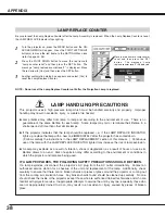 Предварительный просмотр 38 страницы Canon LV-S2 Owner'S Manual