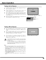 Предварительный просмотр 19 страницы Canon LV S3 - SVGA LCD Projector Owner'S Manual