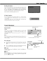 Preview for 21 page of Canon LV S3 - SVGA LCD Projector Owner'S Manual