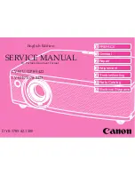 Preview for 1 page of Canon LV-S3E/D78-5423 Service Manual