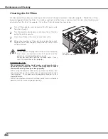 Предварительный просмотр 46 страницы Canon LV-S4 Owner'S Manual