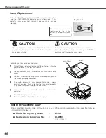 Предварительный просмотр 48 страницы Canon LV-S4 Owner'S Manual