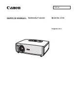 Canon LV-S4 Service Manual preview