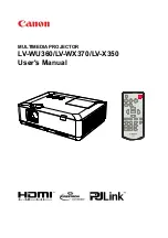 Preview for 1 page of Canon LV-WU360 User Manual