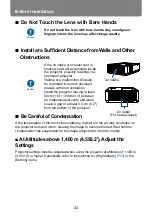 Предварительный просмотр 22 страницы Canon LV-WU360 User Manual