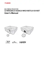 Предварительный просмотр 1 страницы Canon LV-WX310ST User Manual