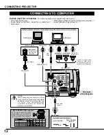 Предварительный просмотр 12 страницы Canon LV-X1 Owner'S Manual