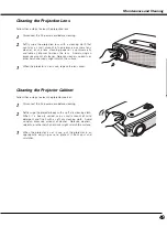 Preview for 49 page of Canon LV-X4 LV-7230 Owner'S Manual