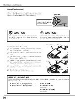 Предварительный просмотр 50 страницы Canon LV-X4 LV-7230 Owner'S Manual