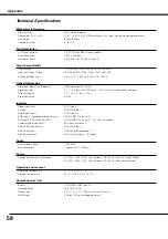 Предварительный просмотр 58 страницы Canon LV-X4 LV-7230 Owner'S Manual