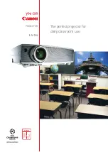 Предварительный просмотр 1 страницы Canon LV-X4 Brochure & Specs