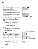 Предварительный просмотр 42 страницы Canon LV-X4E Owner'S Manual