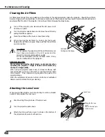 Предварительный просмотр 48 страницы Canon LV-X4E Owner'S Manual