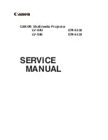 Preview for 2 page of Canon LV-X4U Service Manual