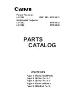 Preview for 87 page of Canon LV-X4U Service Manual