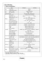 Preview for 2 page of Canon LX-MU800Z Manual