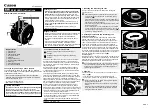 Canon M IS /3.5-6.3f mm15-45M-E Instructions preview