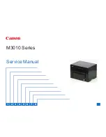 Preview for 1 page of Canon M3010 Series Service Manual