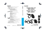Canon Macro Ring Lite MR-14EX Instruction Manual preview